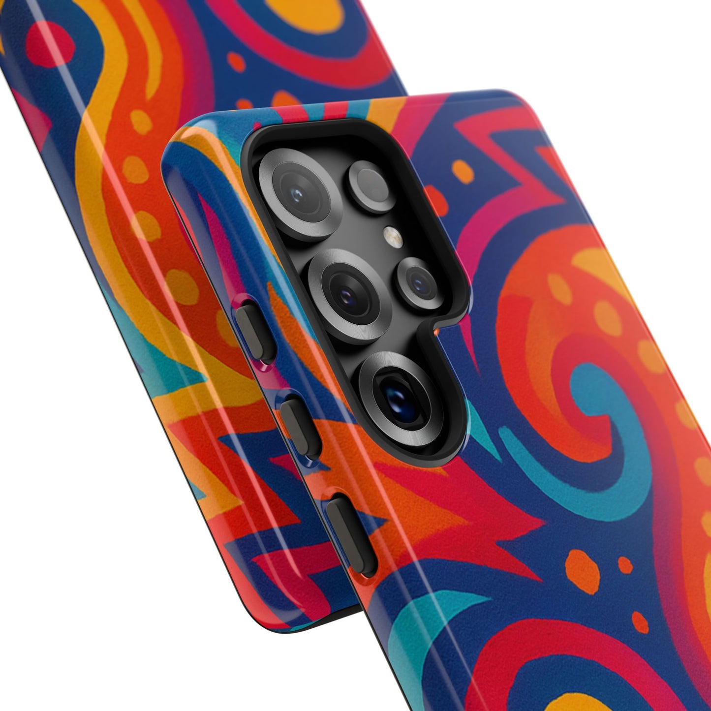 Vibrant Phone Case - Colorful Tough Case, Protective Cover, Unique Design, Trendy Gift, Phone Accessory