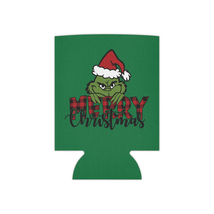 Grinch Holiday Can Cooler, Funny Drink Holder, Christmas Beer Sleeve, Gifts for Grinch Fans, Holiday Party Accessories