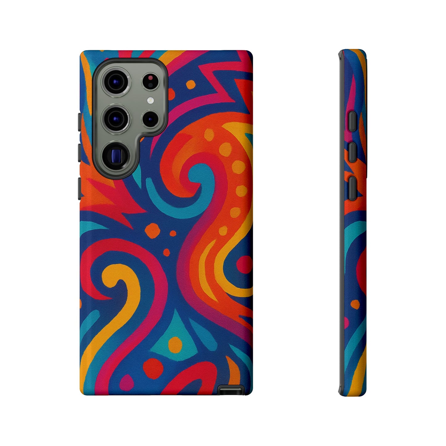 Vibrant Phone Case - Colorful Tough Case, Protective Cover, Unique Design, Trendy Gift, Phone Accessory