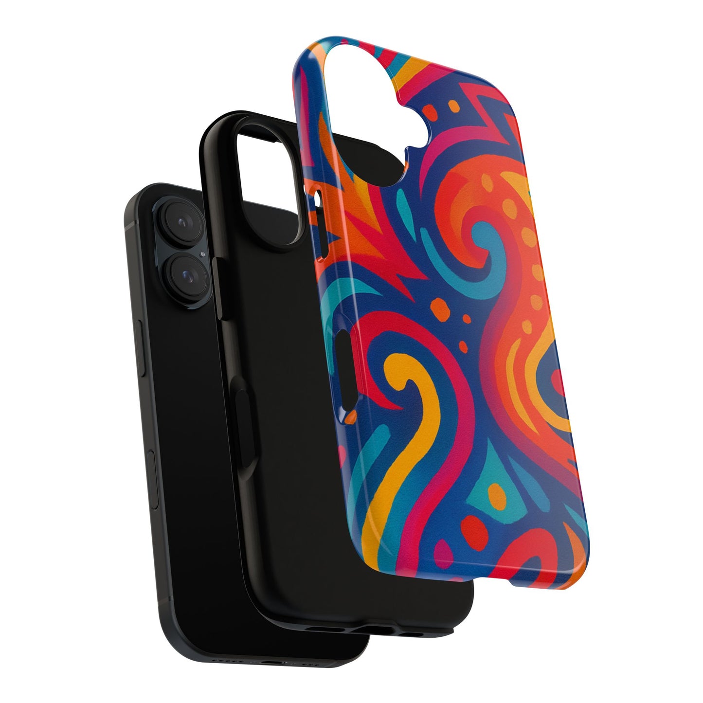 Vibrant Phone Case - Colorful Tough Case, Protective Cover, Unique Design, Trendy Gift, Phone Accessory