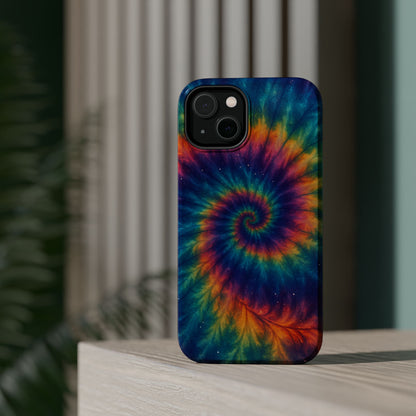 Colorful Tie-Dye Magnetic Phone Cases, Boho Phone Accessories, Unique Gift for Teens, Vibrant Phone Cover for Festivals, Summer Vibes