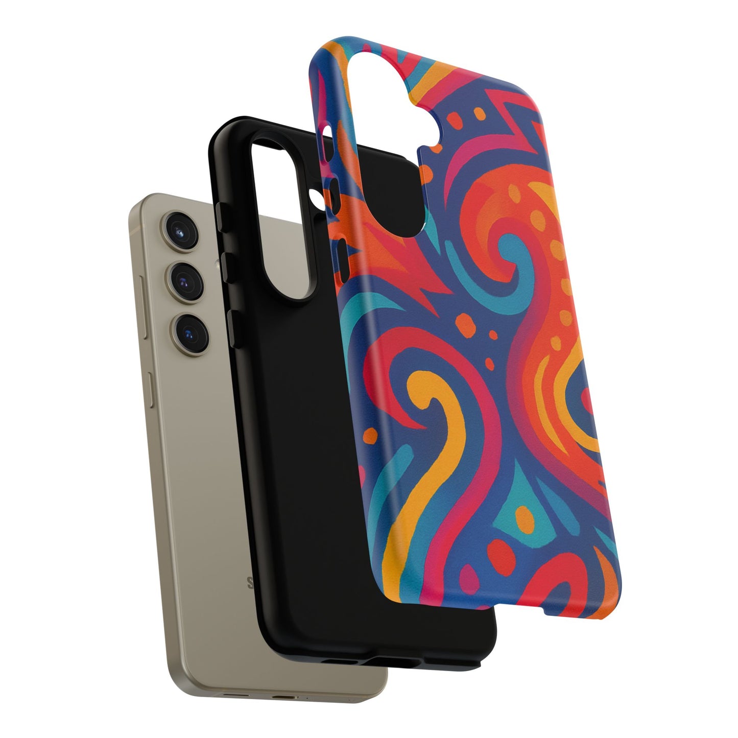 Vibrant Phone Case - Colorful Tough Case, Protective Cover, Unique Design, Trendy Gift, Phone Accessory