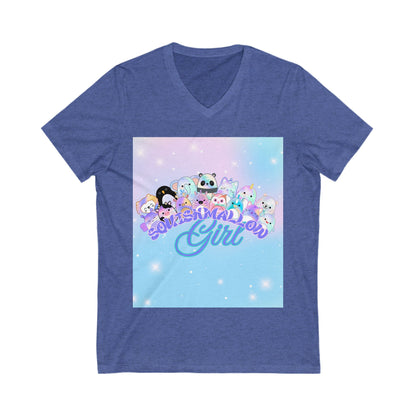 Unisex Jersey Short Sleeve V-Neck Tee