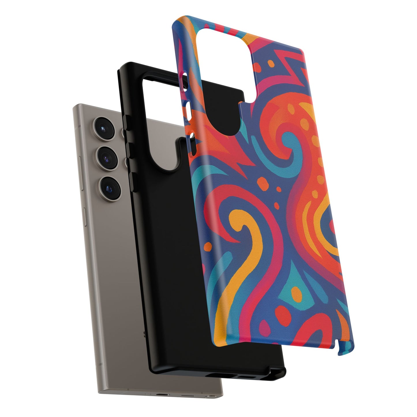 Vibrant Phone Case - Colorful Tough Case, Protective Cover, Unique Design, Trendy Gift, Phone Accessory