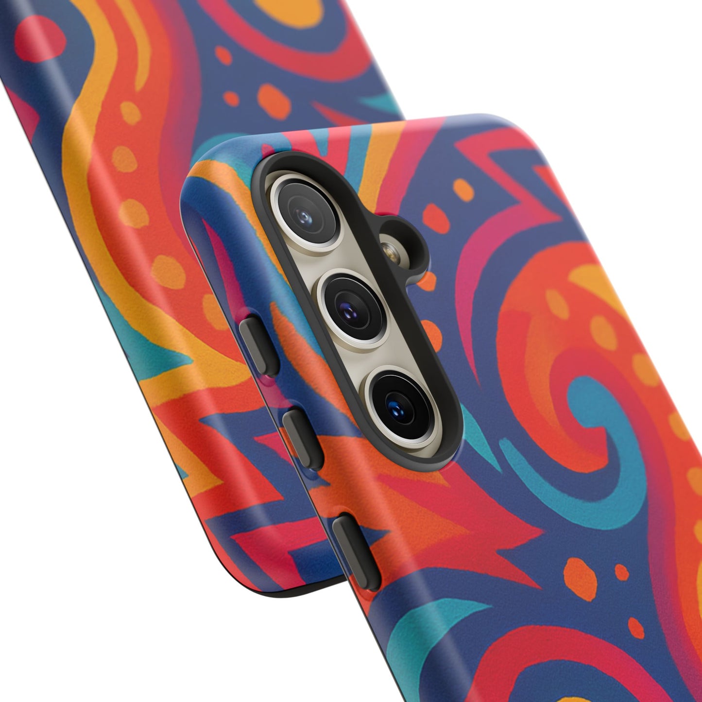 Vibrant Phone Case - Colorful Tough Case, Protective Cover, Unique Design, Trendy Gift, Phone Accessory