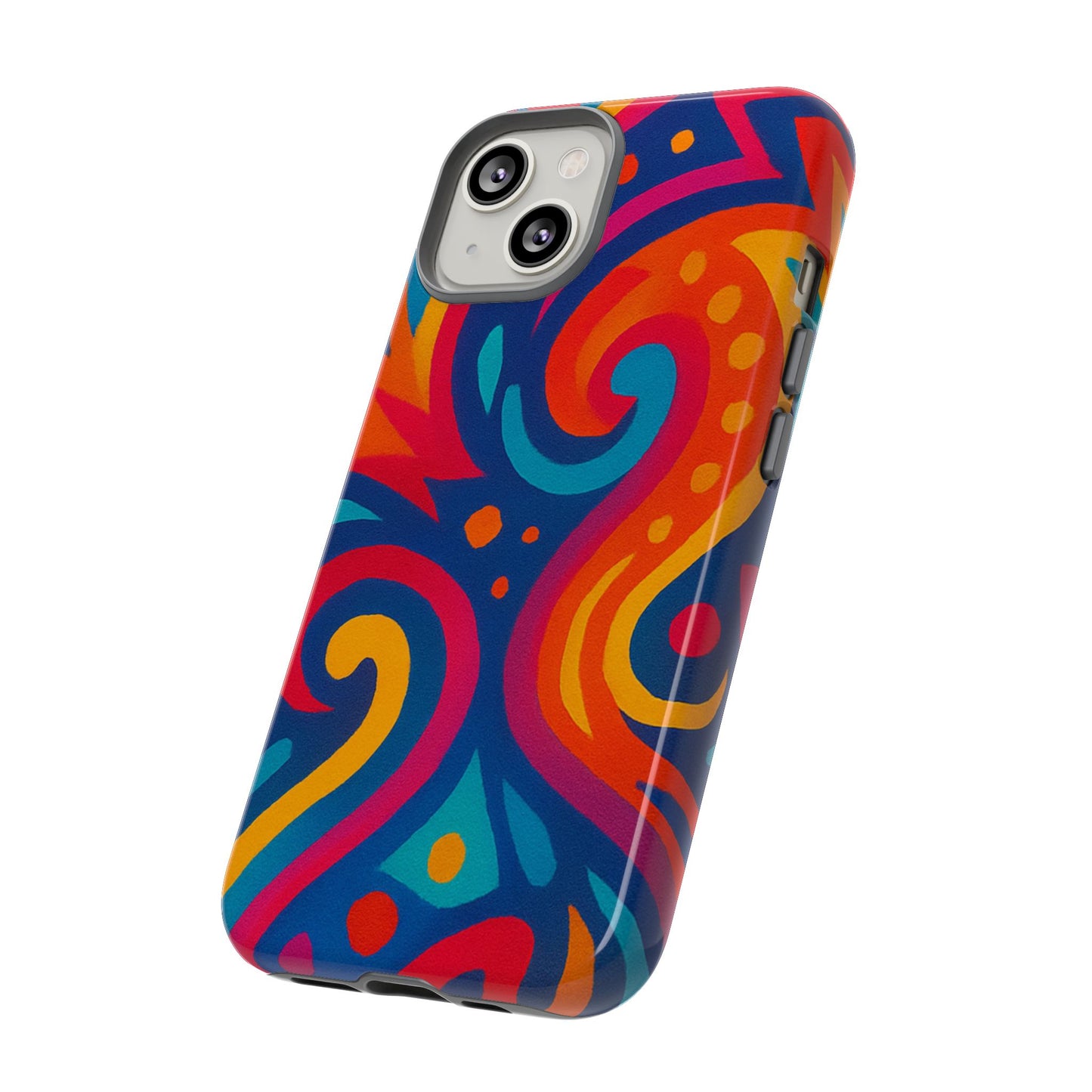 Vibrant Phone Case - Colorful Tough Case, Protective Cover, Unique Design, Trendy Gift, Phone Accessory