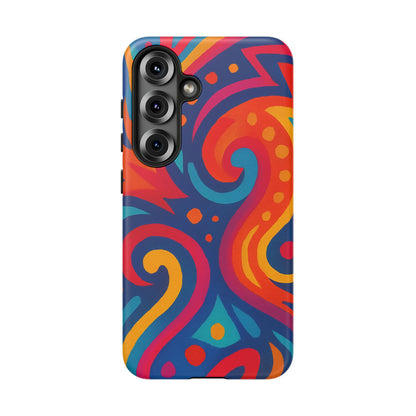 Vibrant Phone Case - Colorful Tough Case, Protective Cover, Unique Design, Trendy Gift, Phone Accessory