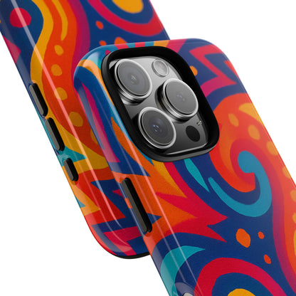 Vibrant Phone Case - Colorful Tough Case, Protective Cover, Unique Design, Trendy Gift, Phone Accessory