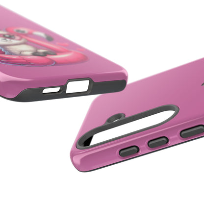 Cute Animal Phone Case, Phone Cover for Kids, Gift for Animal Lovers, Summer Vibes Accessory, Trendy Pink Case