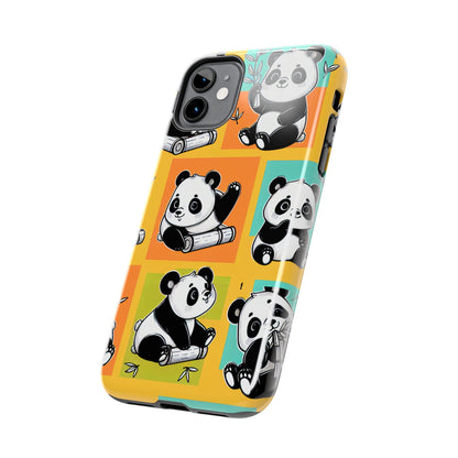 Cute Panda Phone Cases, Tough Panda Phone Cases, Gifts for Animal Lovers, Cute Cell Phone Cover, Fun Smartphone Accessories