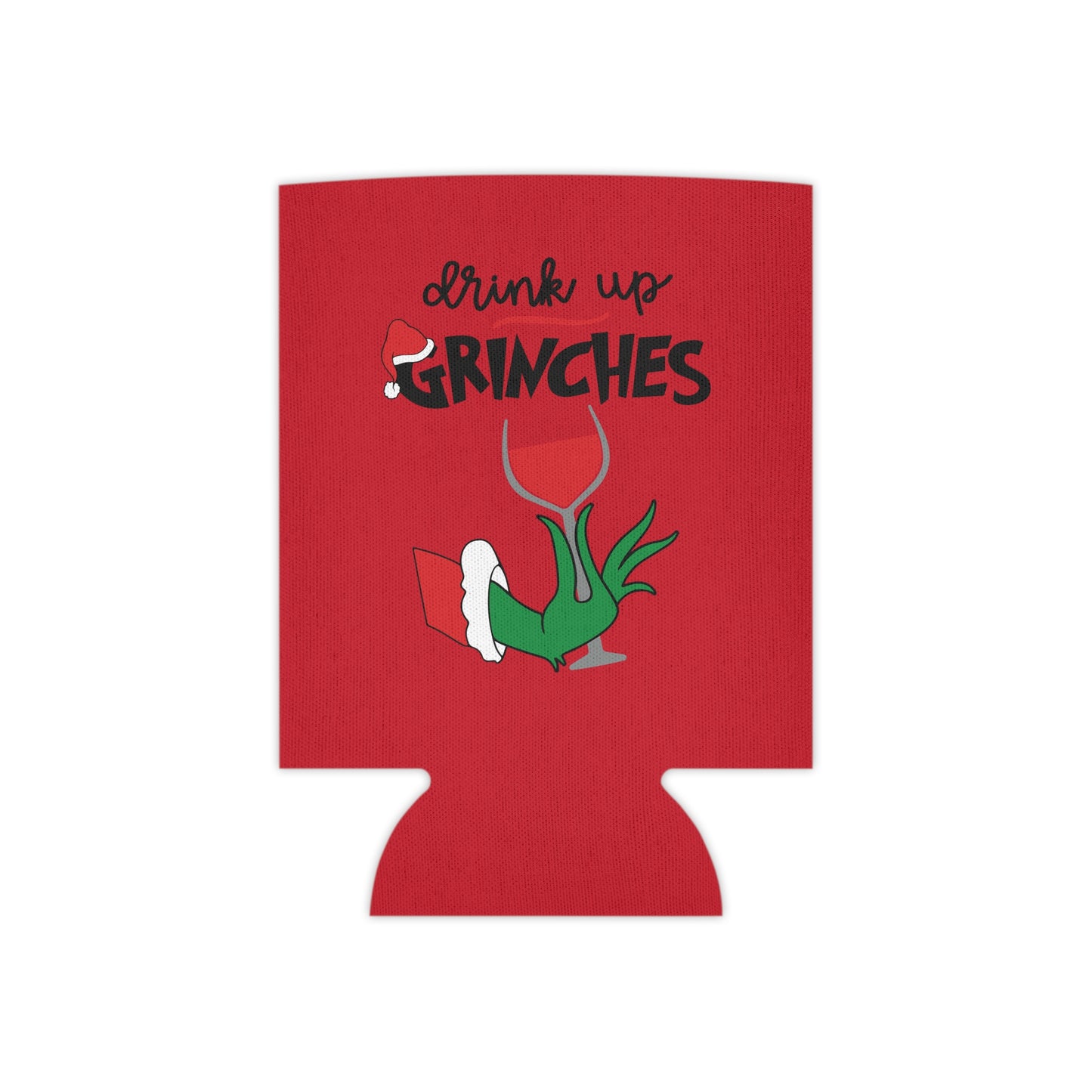 Grinch Can Cooler, Holiday Beverage Insulator, Funny Christmas Gift, Grinch Themed Drink Holder, Festive Party Accessory