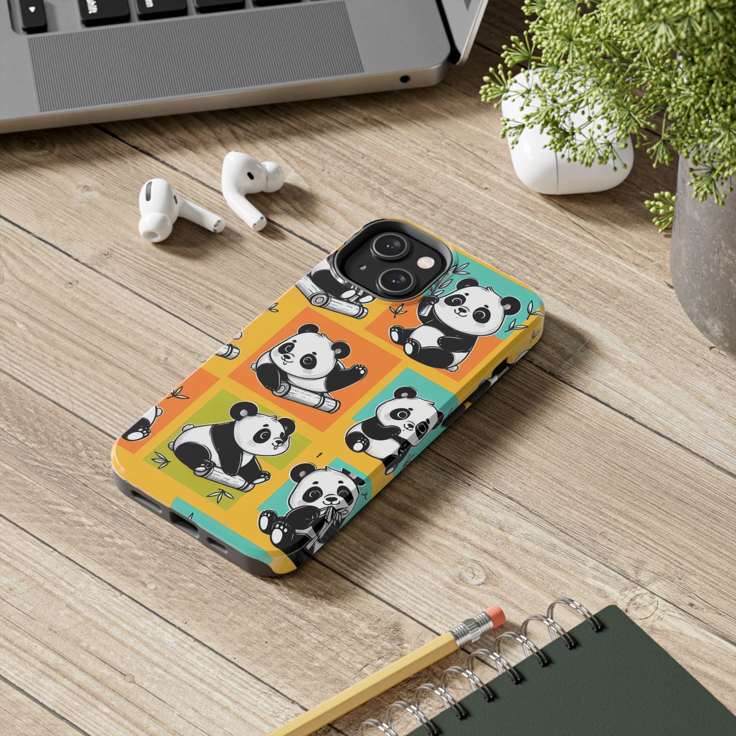 Cute Panda Phone Cases, Tough Panda Phone Cases, Gifts for Animal Lovers, Cute Cell Phone Cover, Fun Smartphone Accessories