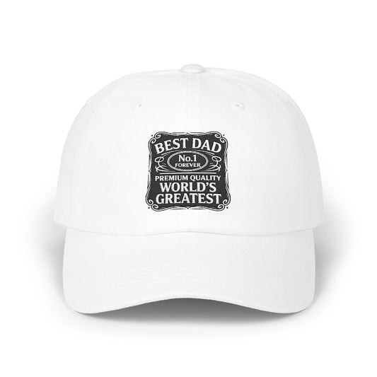 Classic Dad Cap - Best Dad Number 1 Hat, Perfect Father's Day Gift, Casual Style Cap, Unisex Fashion Accessory, Everyday Wear