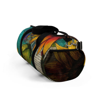 Vibrant Floral sunflower Duffel Bag - Perfect for Gym, Travel, Yoga, Sports, Weekend Getaways, Pet Owners