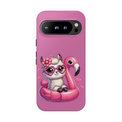 Cute Animal Phone Case, Phone Cover for Kids, Gift for Animal Lovers, Summer Vibes Accessory, Trendy Pink Case