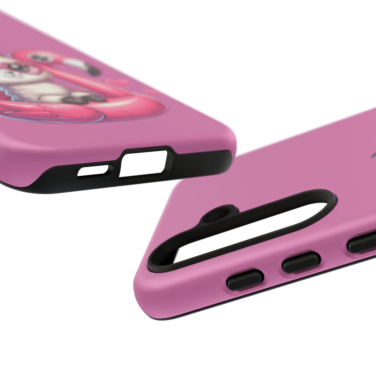 Cute Animal Phone Case, Phone Cover for Kids, Gift for Animal Lovers, Summer Vibes Accessory, Trendy Pink Case
