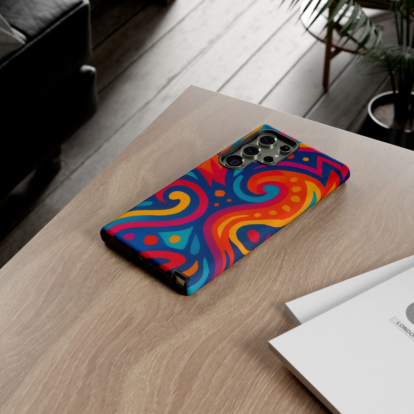 Vibrant Phone Case - Colorful Tough Case, Protective Cover, Unique Design, Trendy Gift, Phone Accessory