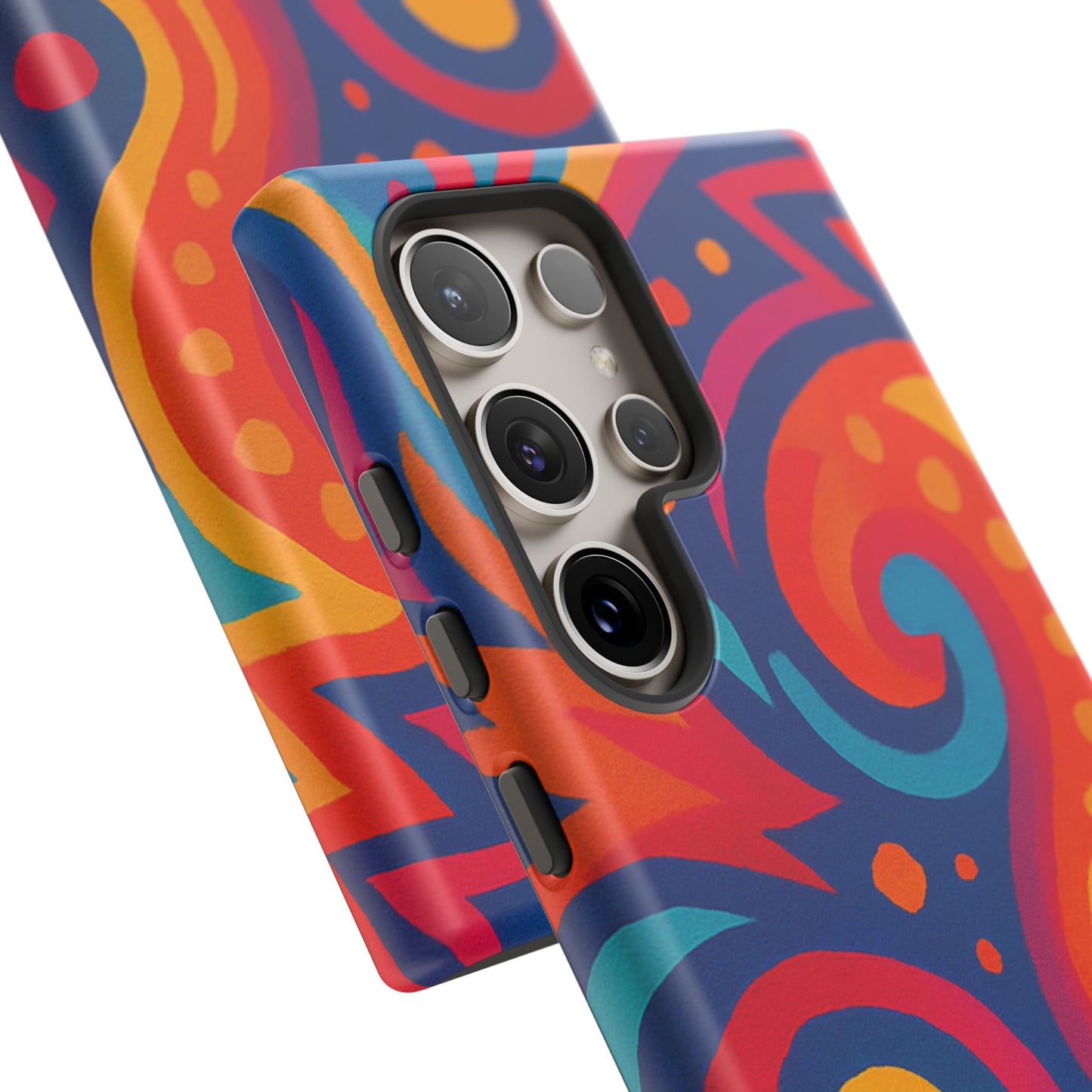Vibrant Phone Case - Colorful Tough Case, Protective Cover, Unique Design, Trendy Gift, Phone Accessory