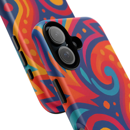 Vibrant Phone Case - Colorful Tough Case, Protective Cover, Unique Design, Trendy Gift, Phone Accessory