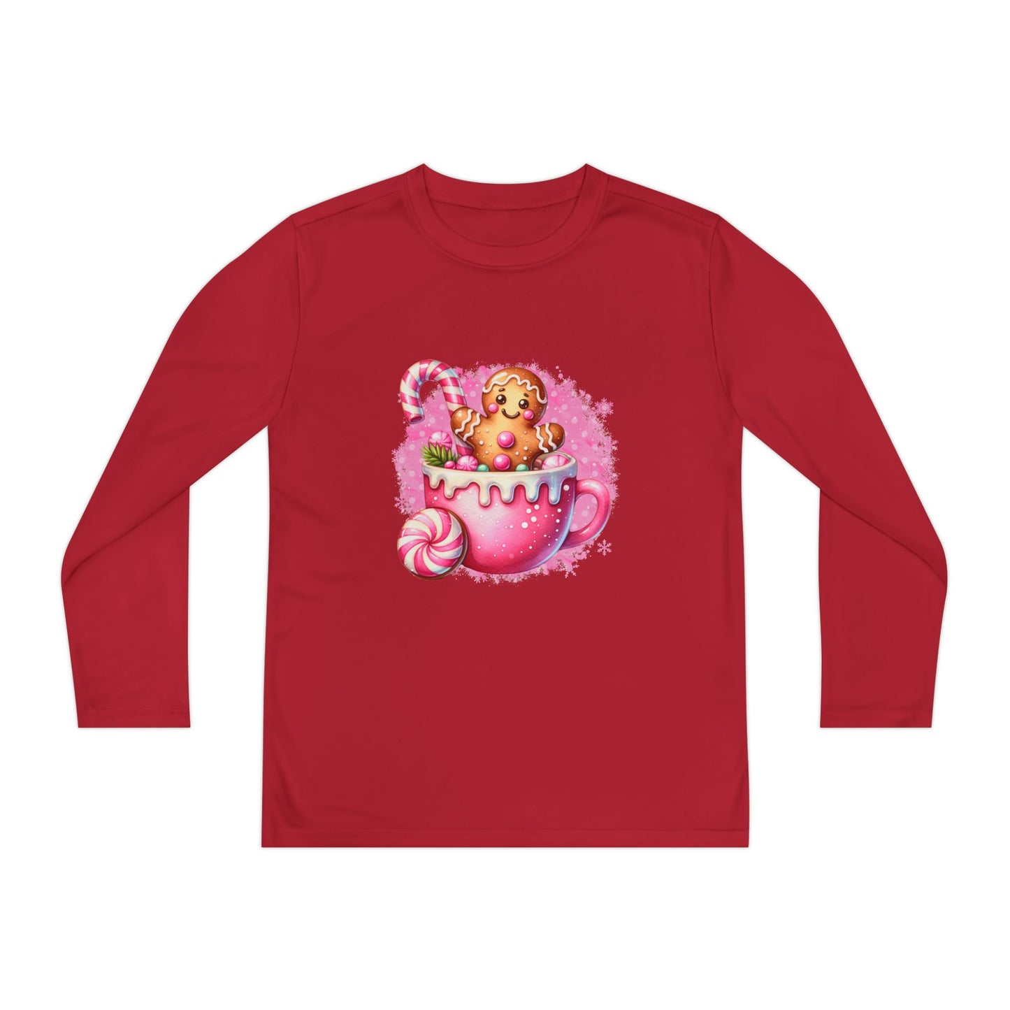 Youth Long Sleeve Holiday Tee - Cute Gingerbread Design, Perfect for Christmas, Winter Celebrations, Gift for Kids, Festive Wear, [...]