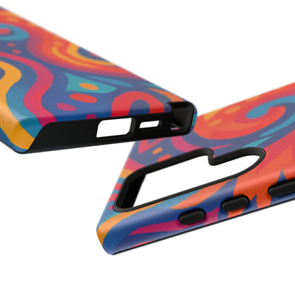 Vibrant Phone Case - Colorful Tough Case, Protective Cover, Unique Design, Trendy Gift, Phone Accessory