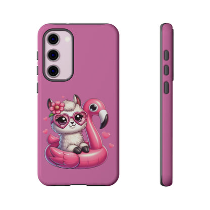 Cute Animal Phone Case, Phone Cover for Kids, Gift for Animal Lovers, Summer Vibes Accessory, Trendy Pink Case