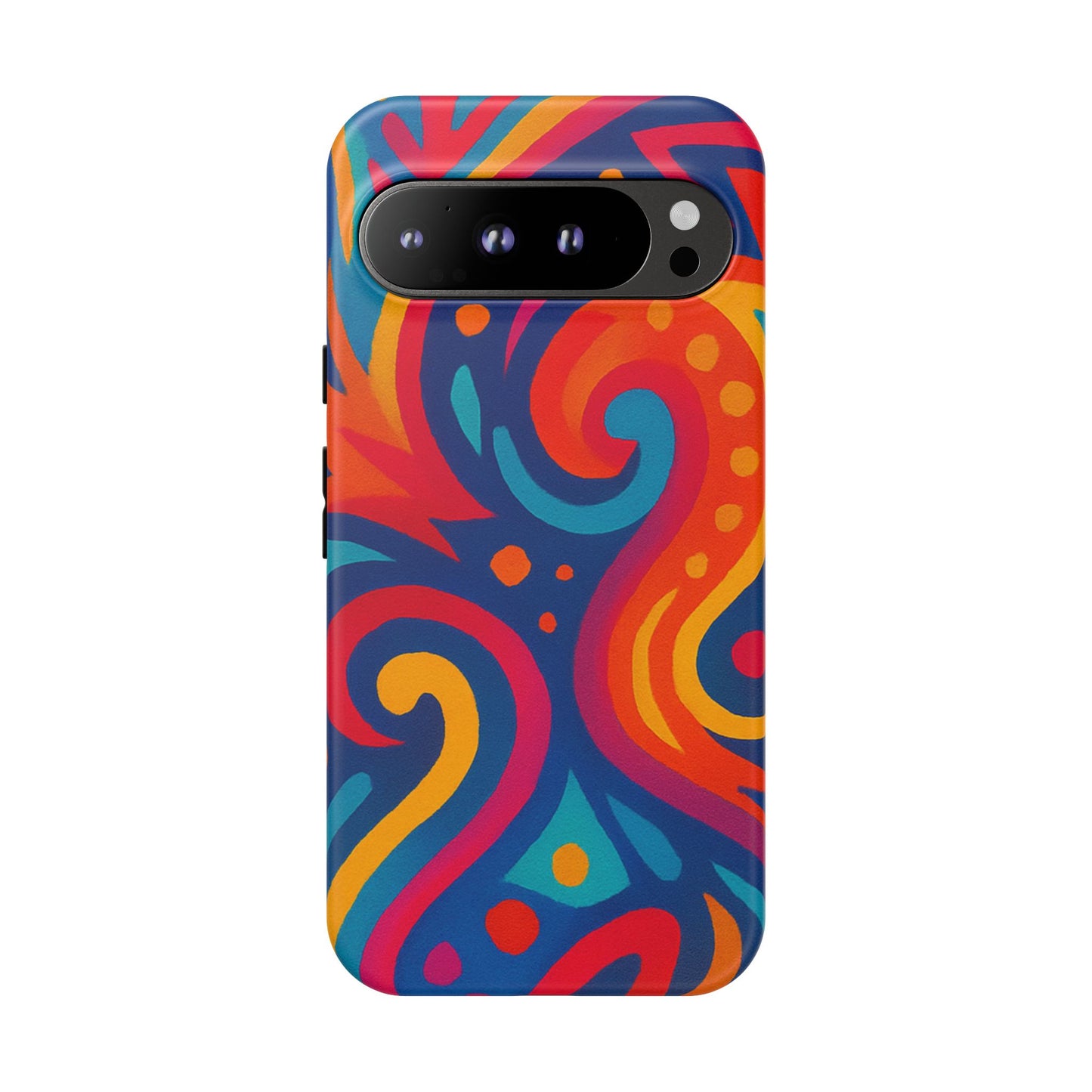 Vibrant Phone Case - Colorful Tough Case, Protective Cover, Unique Design, Trendy Gift, Phone Accessory