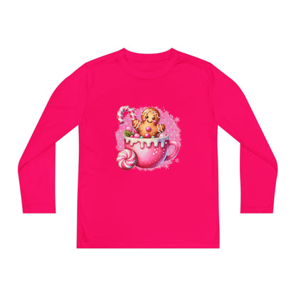 Youth Long Sleeve Holiday Tee - Cute Gingerbread Design, Perfect for Christmas, Winter Celebrations, Gift for Kids, Festive Wear, [...]