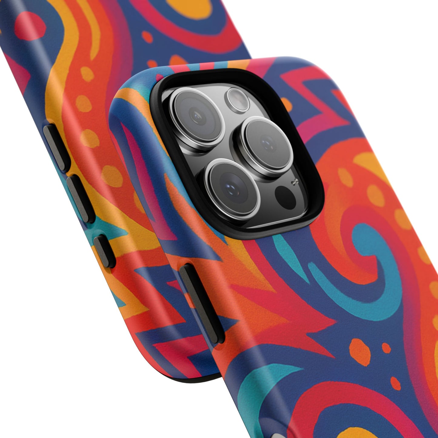 Vibrant Phone Case - Colorful Tough Case, Protective Cover, Unique Design, Trendy Gift, Phone Accessory