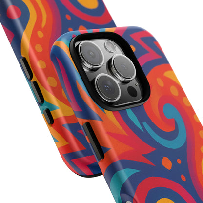 Vibrant Phone Case - Colorful Tough Case, Protective Cover, Unique Design, Trendy Gift, Phone Accessory