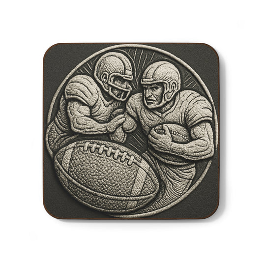 Football Themed Hardboard Coaster Set - Perfect Gift for Sports Fans, Home Bar Decor, Game Day Essentials, Unique Housewarming Gift, [...]