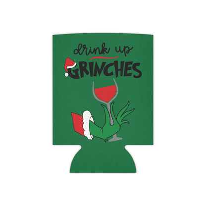 Grinch Holiday Can Cooler, Funny Drink Holder, Christmas Beer Sleeve, Gifts for Grinch Fans, Holiday Party Accessories