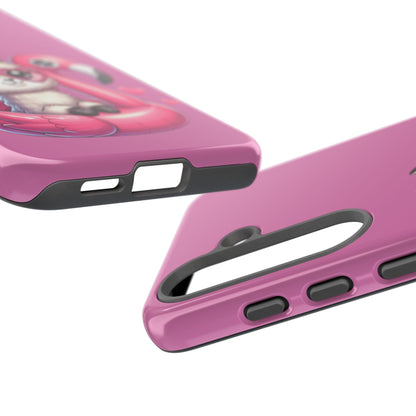 Cute Animal Phone Case, Phone Cover for Kids, Gift for Animal Lovers, Summer Vibes Accessory, Trendy Pink Case
