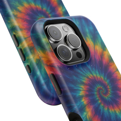 Colorful Tie-Dye Magnetic Phone Cases, Boho Phone Accessories, Unique Gift for Teens, Vibrant Phone Cover for Festivals, Summer Vibes