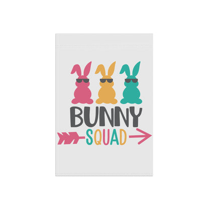 Bunny Squad Garden Banner, Funny Spring Decor, Easter Yard Sign, Outdoor Easter Decoration, Cute Garden Flag