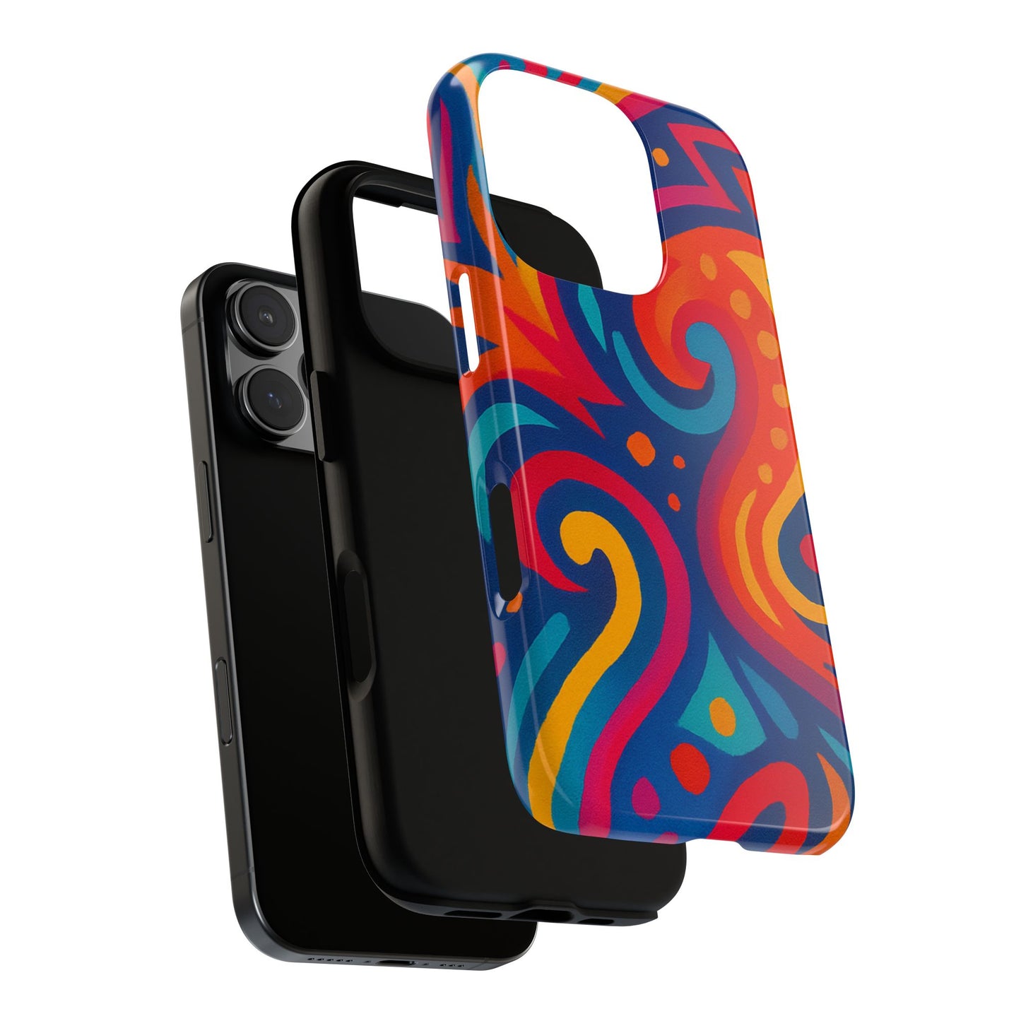 Vibrant Phone Case - Colorful Tough Case, Protective Cover, Unique Design, Trendy Gift, Phone Accessory