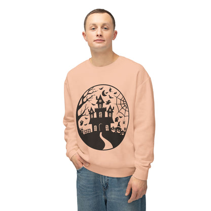 Halloween & Fall Vibes Unisex Crewneck Sweatshirt, Cozy Fall Apparel, Halloween Clothing, Gift for Autumn Lovers, Seasonal Sweater