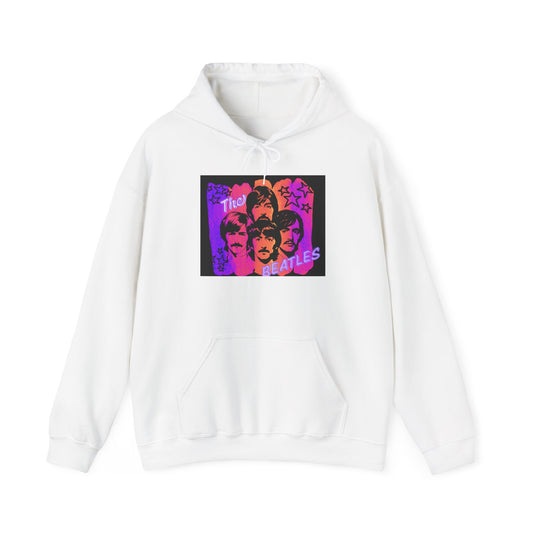 Beatles-Inspired Unisex Hoodie, Nostalgic Fashion, Gift for Music Lovers, Cozy Layer for Concerts, Unique Vintage Style