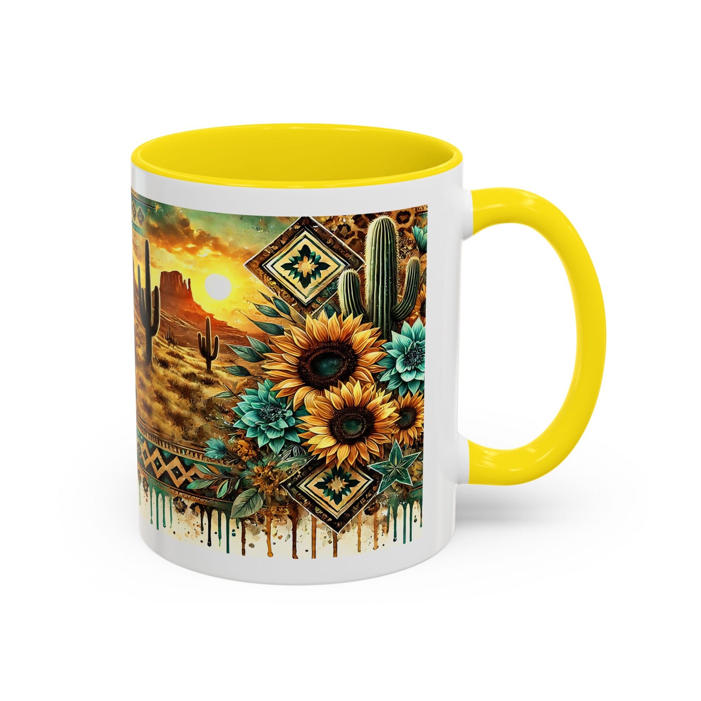Desert Sunset Coffee Mug with Cacti and Sunflowers, Boho Mug, Gift for Nature Lovers, Coffee Lovers Gift, Southwestern Decor, Unique [...]