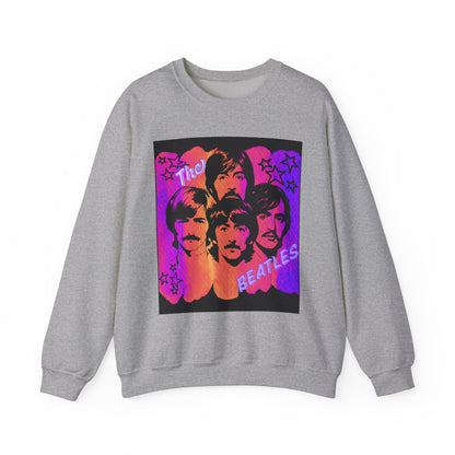 Retro Beatles inspired Crewneck Sweatshirt, Unisex Sweatshirt, Music Lover Gift, 60s Vintage Style, Cozy Casual Wear