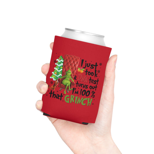 Grinch Can Cooler, Holiday Beverage Insulator, Funny Christmas Gift, Grinch Themed Drink Holder, Festive Party Accessory