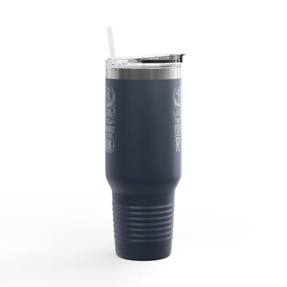 Funny Insulated Travel Mug, 40oz with Quote, Perfect for Road Trips, Camping, Gifting, and Daily Coffee Routines