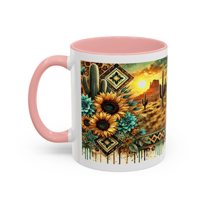 Desert Sunset Coffee Mug with Cacti and Sunflowers, Boho Mug, Gift for Nature Lovers, Coffee Lovers Gift, Southwestern Decor, Unique [...]