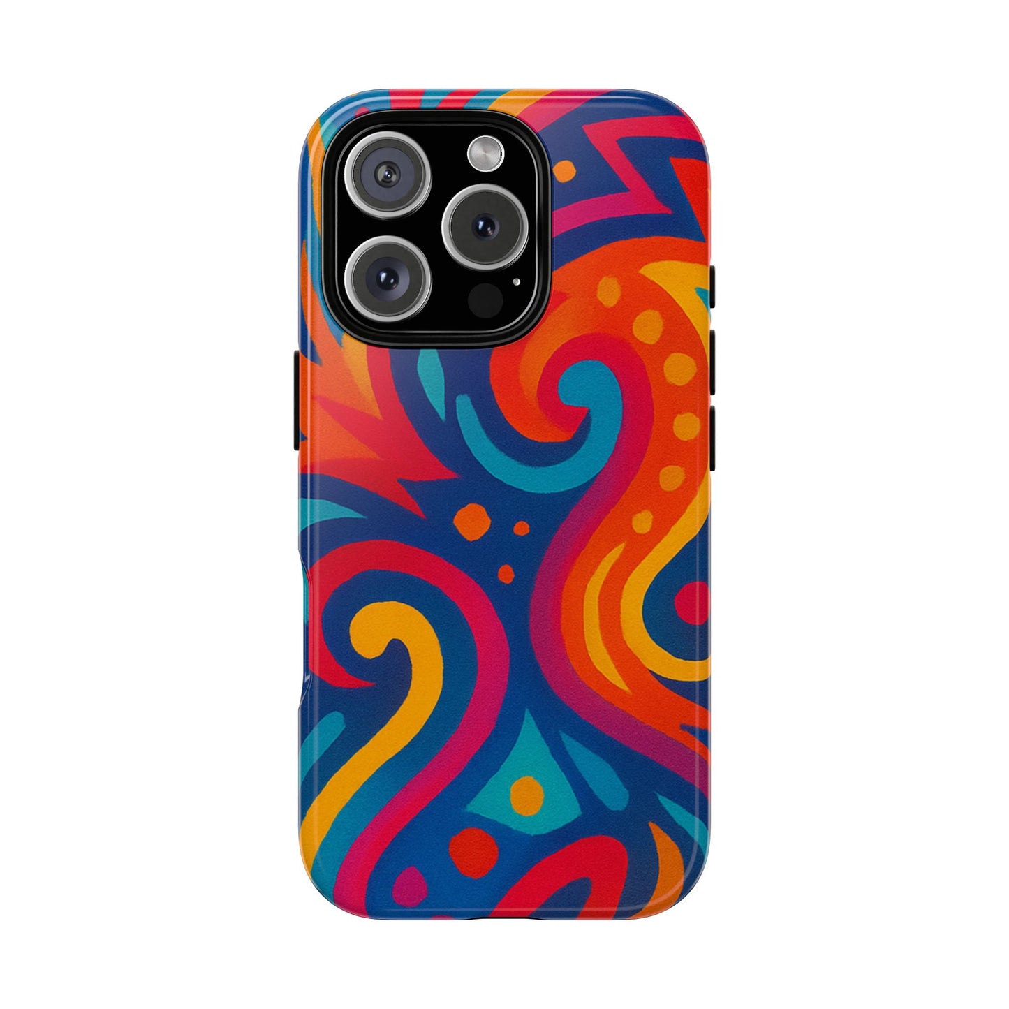Vibrant Phone Case - Colorful Tough Case, Protective Cover, Unique Design, Trendy Gift, Phone Accessory