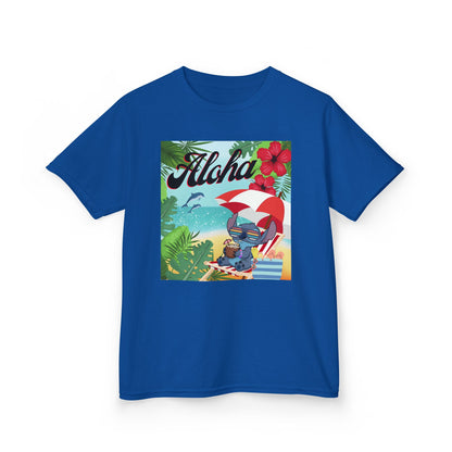 Aloha Paradise Kids Tee, Summer Shirt, Beachwear, Vacation Gift, Nature Lover Gift, Tropical Vibes, Kids Summer Fashion