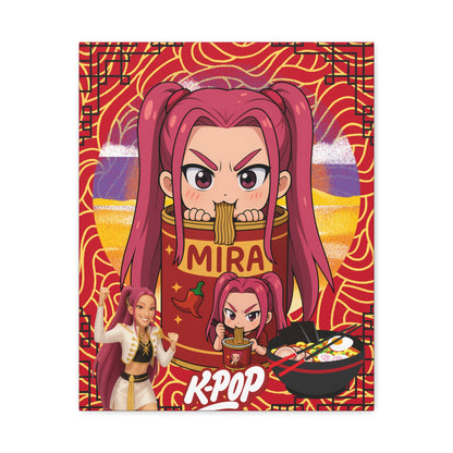 K-Pop Art Canvas Print, Perfect for Fans, Anime Wall Decor, Gift for Music Lovers, Vibrant Home Decoration, Cool Room Aesthetic