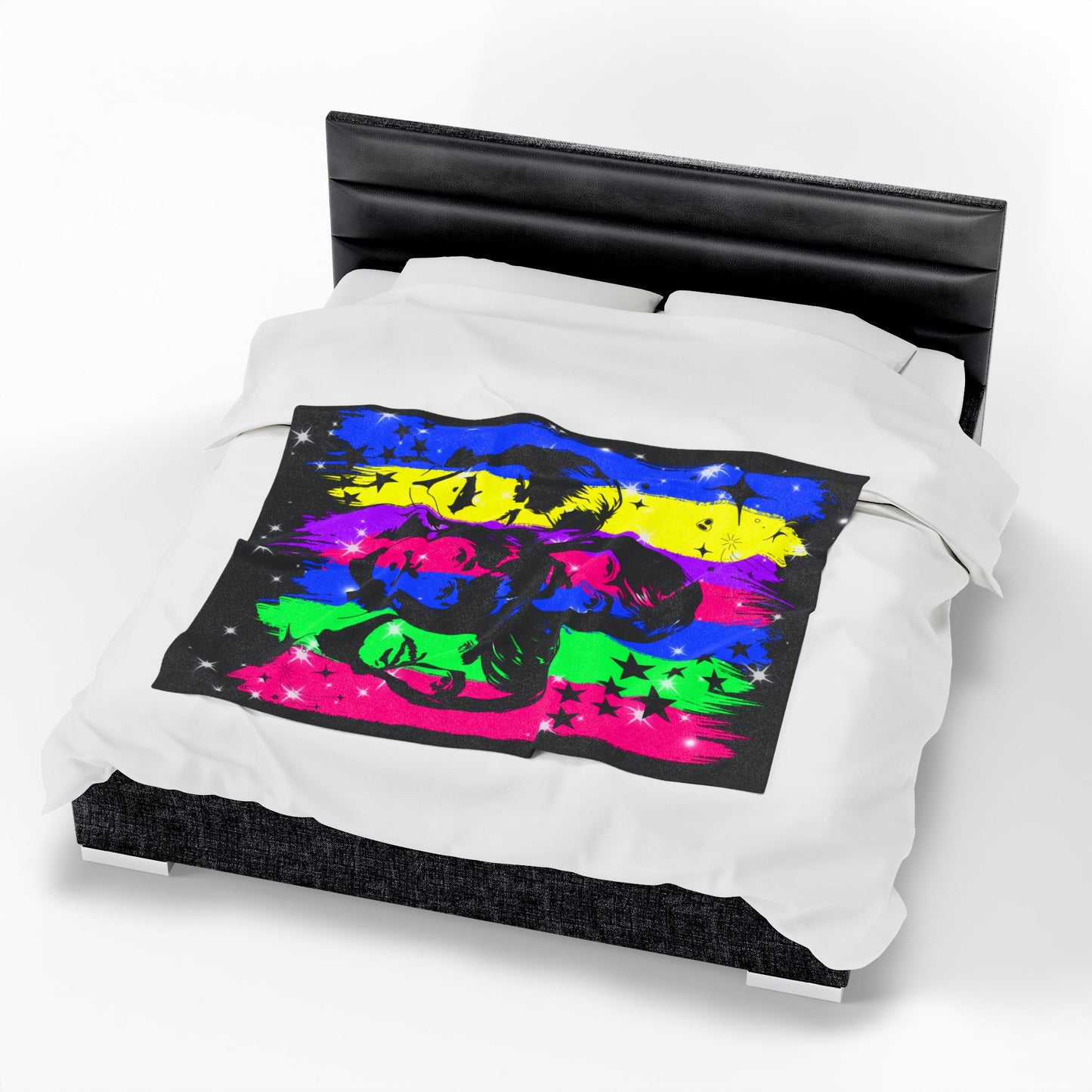 Vibrant Beatles-Inspired Velveteen Plush Blanket | Cozy Throw for Music Lovers, Home Decor, Gift for Concert Fans, Retro Decor, [...]