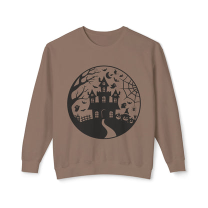 Halloween & Fall Vibes Unisex Crewneck Sweatshirt, Cozy Fall Apparel, Halloween Clothing, Gift for Autumn Lovers, Seasonal Sweater