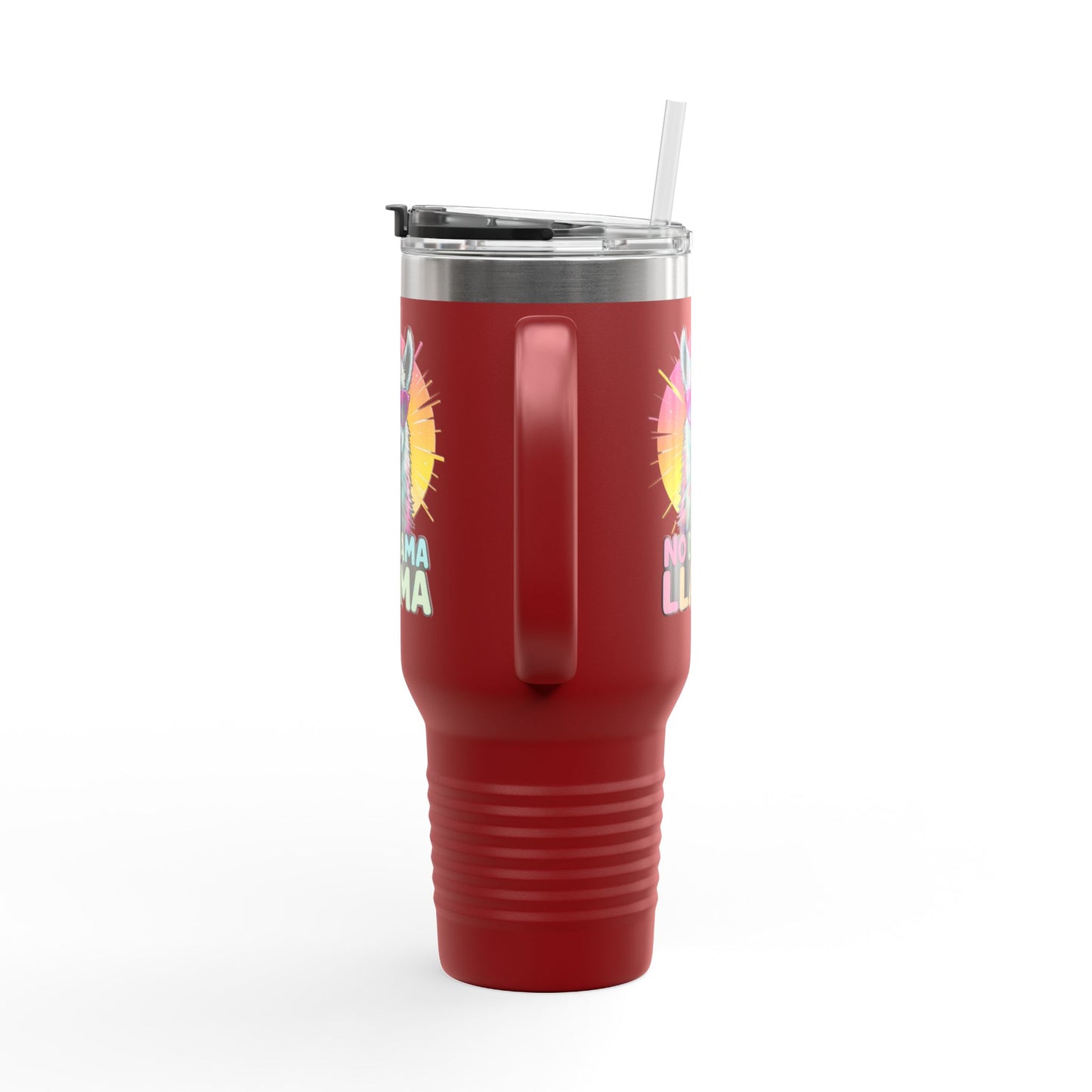 No Drama Llama Insulated Travel Mug, 40oz - Fun, Colorful Drinkware for Llama Lovers, Perfect Gift for Birthdays, Travel, or Camping, [...]