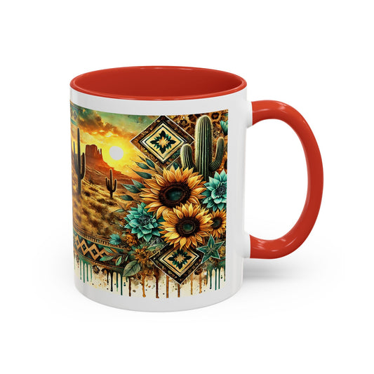 Desert Sunset Coffee Mug with Cacti and Sunflowers, Boho Mug, Gift for Nature Lovers, Coffee Lovers Gift, Southwestern Decor, Unique [...]